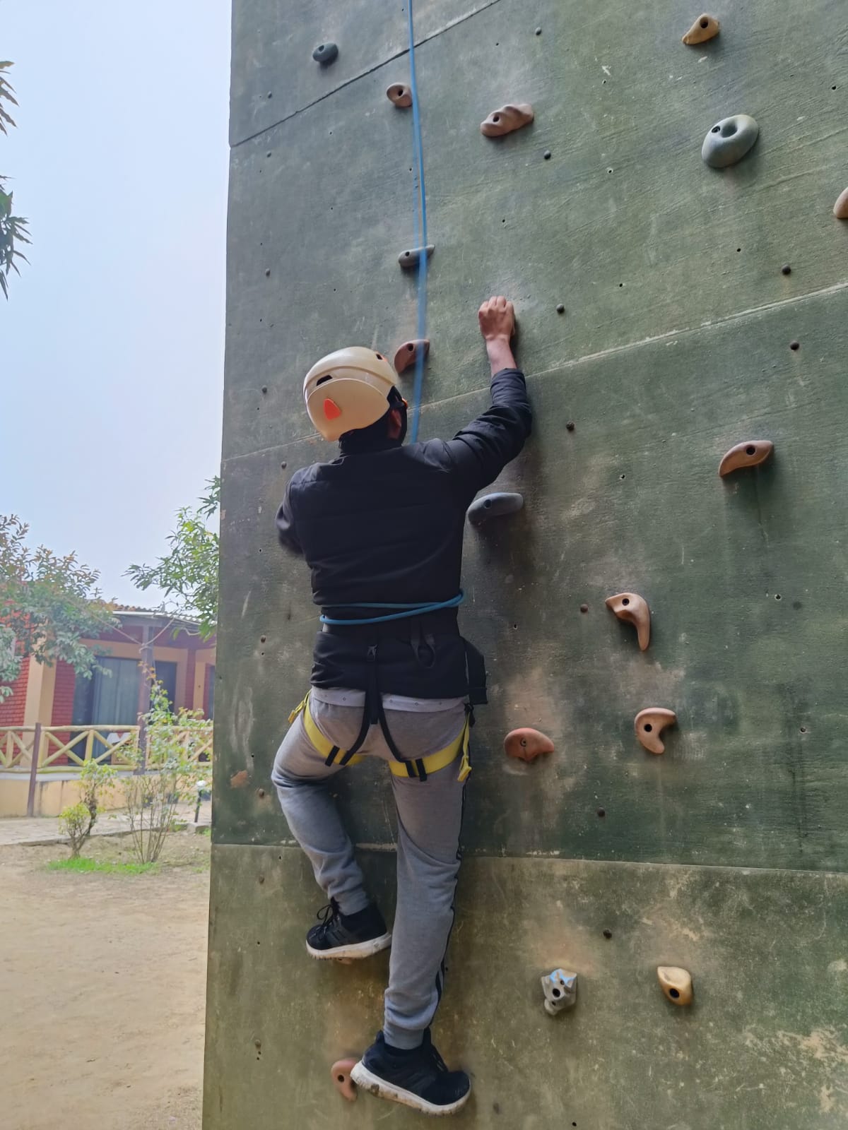 Wall climbing activity for TSAW clients, Drone manufacturer in India, leading the way in the development of advanced air mobility solutions.